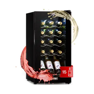 Cave à vin de service KLARSTEIN Shiraz 15 Slim Uno 44L tactile