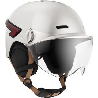 Casque trottinette CASR Led Glow crème taille M