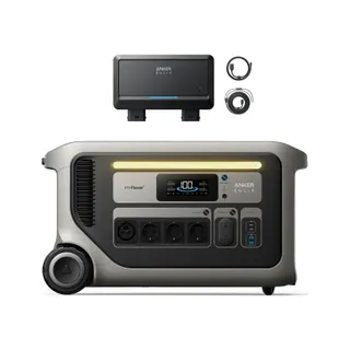 Batterie nomade ANKER SOLIX KIT F3000+Alternator Charger