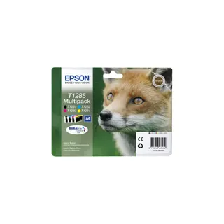 Cartouche d'encre EPSON Pack Multipack 4 Originales T1285 Série Renard (Noir + 3 Couleurs) - C13T12854010