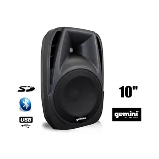 Enceinte sono GEMINI ES10BLU Enceinte active Noir Boom
