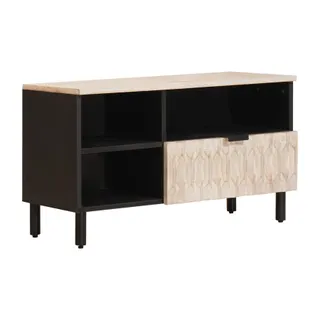 Meuble TV HELLOSHOP26 Meuble TV moderne avec tiroir et étagère