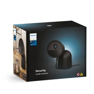 Caméra de surveillance PHILIPS HUE SECURE avec support bureau noire
