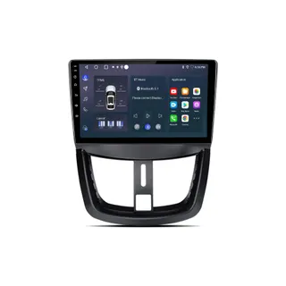 Autoradio connecté JUNSUN pour Peugeot 207 2006-15 64G 9"Carplay