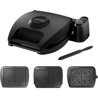 Croque, gaufrier, gaufrette LAGRANGE Premium 2 Noir G+GT+CM+spatule 018663