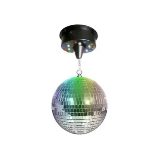 Jeu de lumières DISCO PRO Boule à facettes 30 cm + moteur 18 LEDs