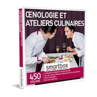 Coffret cadeau SMARTBOX Oenologie et ateliers culinaires