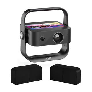 Vidéoprojecteur home cinéma KYF 4K, écran 7' intégré+enceinte 20W