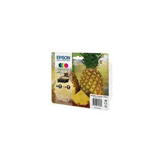 Cartouche d'encre EPSON Pack Multipack 4 Originales 604XL (Noir + 3 Couleurs XL) Série Ananas - C13T10H64010