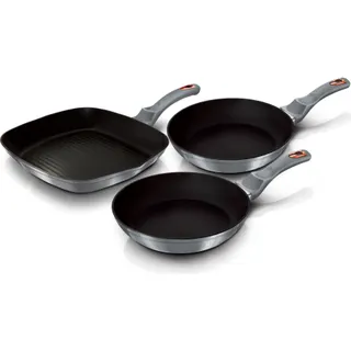 Batterie de cuisine BERLINGER HAUS Moonlight Set 2 Poêles, Grill Induction