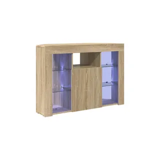 Meuble TV HELLOSHOP26 Meuble TV LED d'angle moderne montage mu