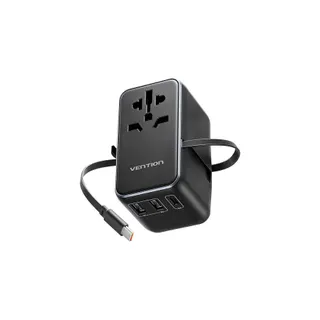 Adaptateur de voyage VENTION Universel 3 USB avec Câble USB-C GaN