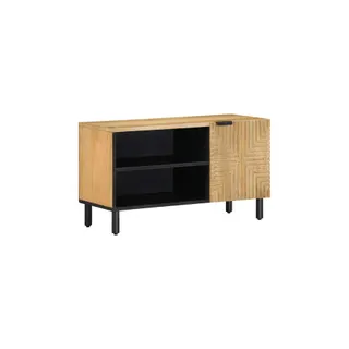 Meuble TV HELLOSHOP26 Meuble TV pratique avec grand rangement