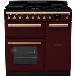 Piano de cuisson gaz FALCON ESTEL DELUXE TAB GAZ 90 CM BORDEAUX LAIT