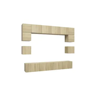 Meuble TV HELLOSHOP26 Ensemble de meubles armoire buffet TV té