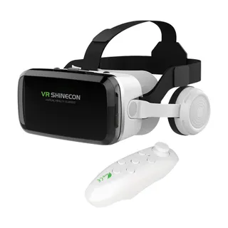 Casque de réalité virtuelle AVIZAR Shinecon G04BS Bluetooth Blanc