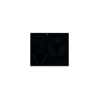 Plaque vitrocéramique ELECTROLUX BHV6232FOK - 3 foyers Noir