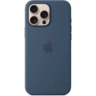 Coque APPLE iPhone 16 Pro Max Denim MagSafe silic Reconditionné
