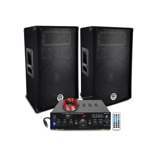 Pack sono BM SONIC Pack Sono DJ 1200W Enceintes Bass Reflex