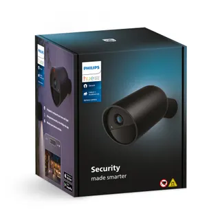 Caméra de surveillance PHILIPS HUE SECURE sans fil noire
