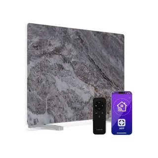 Chauffage infra-rouge KLARSTEIN MarmoHeat 600W Smart App IP43 12m² Gris
