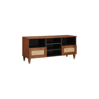 Meuble TV HELLOSHOP26 Meuble TV rectangulaire moderne avec ran