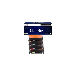 Toner T3AZUR pour Samsung CLP360N, CLT-406S (x4)
