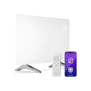 Chauffage infra-rouge KLARSTEIN Wonderglass 480W Smart App 9m² Blanc