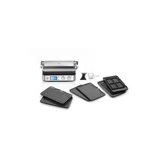 Grille-viande BRAUN CG9047 inox 3 jeux de plaques amovibles, 37x23 cm