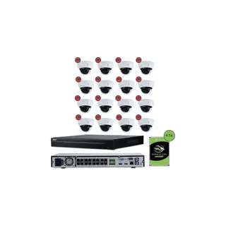 Caméra de sécurité KOMELEC Kit vidéosurveillance IP 16 caméras dôme