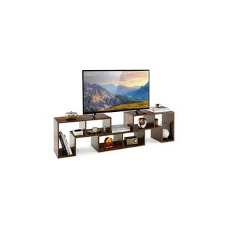 Meuble TV HELLOSHOP26 Meuble TV de rangement 134-180 x 30,5 x
