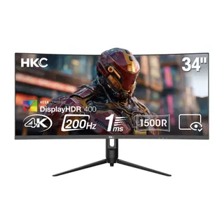 Ecran PC Gamer HKC Incurvé Ultrawide 34" 3440×1440 200 Hz VA  1ms reglable en hauteur  - HKC CG345U