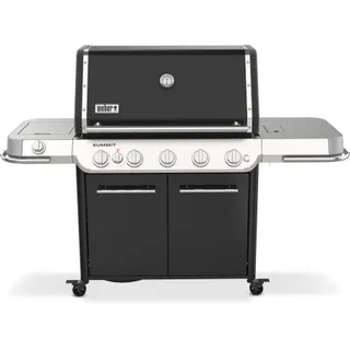 Barbecue gaz WEBER Summit FS38 E black 5 brûleurs sur chariot, 91x49 cm réchaud latéral