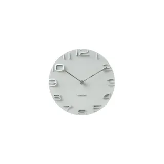 Horloge KARLSSON Edge blanc & chrome Ø42cm