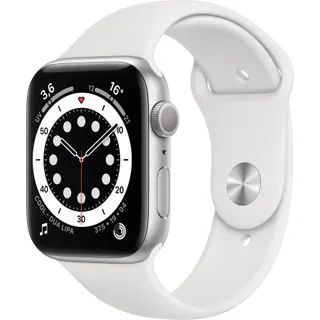 Montre connectée APPLE WATCH 44MM Alu Argent/Blanc Series 6 Reconditionné