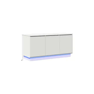 Meuble TV HELLOSHOP26 Meuble TV moderne avec éclairage LED 100