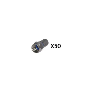 Fiche antenne TV SERVIMAT 50 Fiches F 7 Mm Haute Qualité à Visser