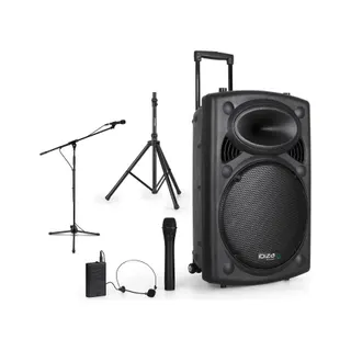 Enceinte sono IBIZA Sono ptb 15"800W-USB/BT/REC+2Mic VHF