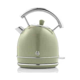Bouilloire SWAN Retro SK14630GNEU, 1,8L, Acier Inox