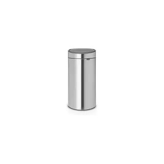 Poubelle de cuisine manuelle BRABANTIA Touch bin 40L Matt Steel