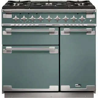 Piano de cuisson gaz FALCON ELISE 90 VERT MINERAL MAT NICKEL