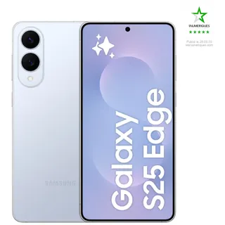 Smartphone SAMSUNG Galaxy S25 Edge Bleu Clair Titane 512Go Reconditionné