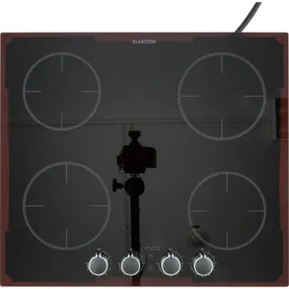 Plaque induction KLARSTEIN Kochheld 6000W bouton rotatif verre noir