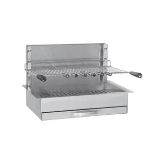 Barbecue charbon FORGE ADOUR 961.66 inox encastrable 57 cm
