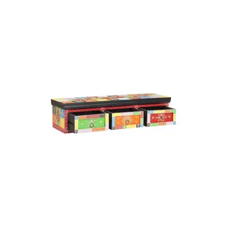 Meuble TV HELLOSHOP26 Meuble TV rectangulaire rangements 100 x