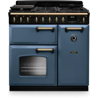 Piano de cuisson gaz FALCON NGC TAB GAZ 90 CM ROCHE BELUE LAITON ANT