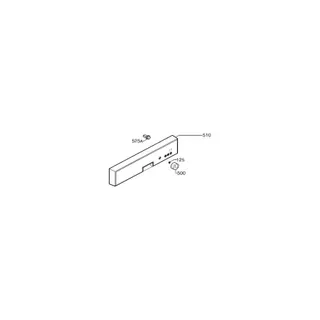 Bandeau ELECTROLUX bandeau assemble aluminium rep 510