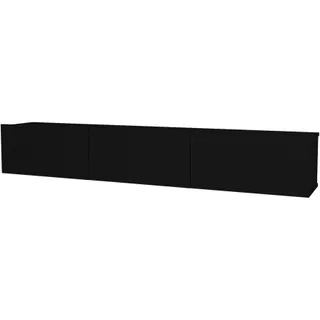 Meuble TV HELLOSHOP26 Meuble TV 180 x 31 x 29,5 cm noir 03_000