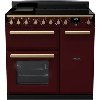 Piano de cuisson induction FALCON ESTEL DELUXE TAB IND 90 CM BORDEAUX LAIT