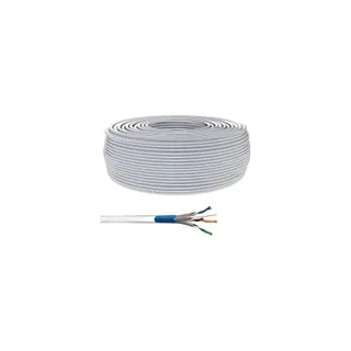 KOMELEC Câble Ethernet Cat 5e rigide blindé 300m